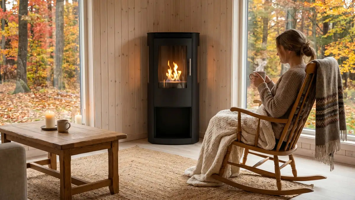 Can a bio fireplace be used as a supplementary heat source?