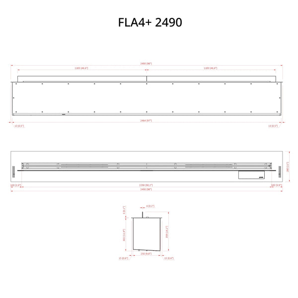 FLA4+ 2490 - Automatisk Bioetanolbrännare