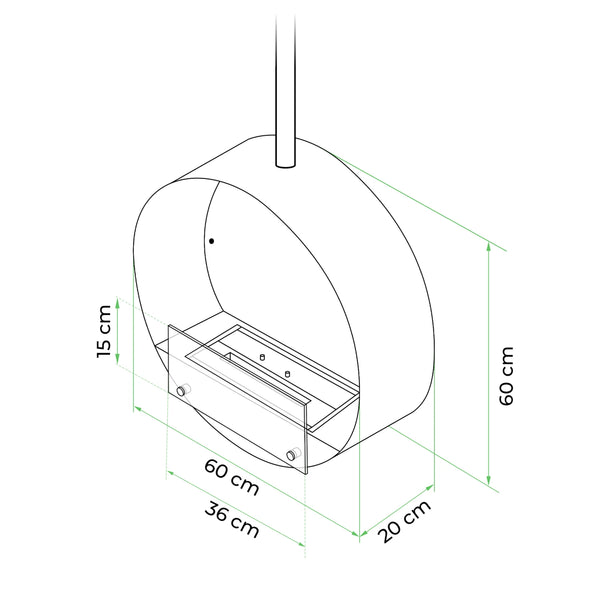 Ottawa Svart - 60 cm