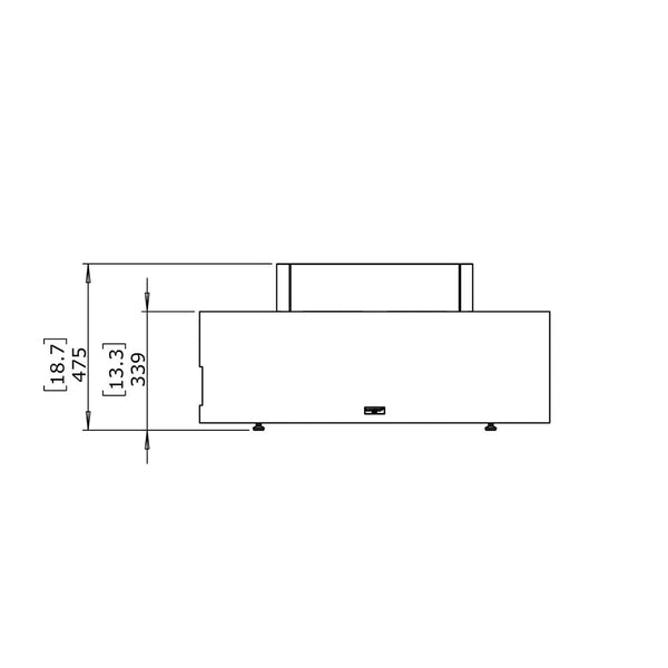 Ark 40 - Teak Bioethanol Fire Pit