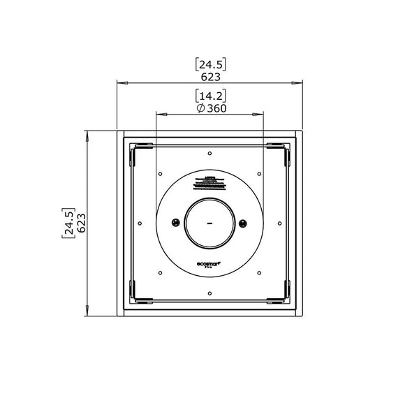 Square 22 etanolkamin inbyggnadskit