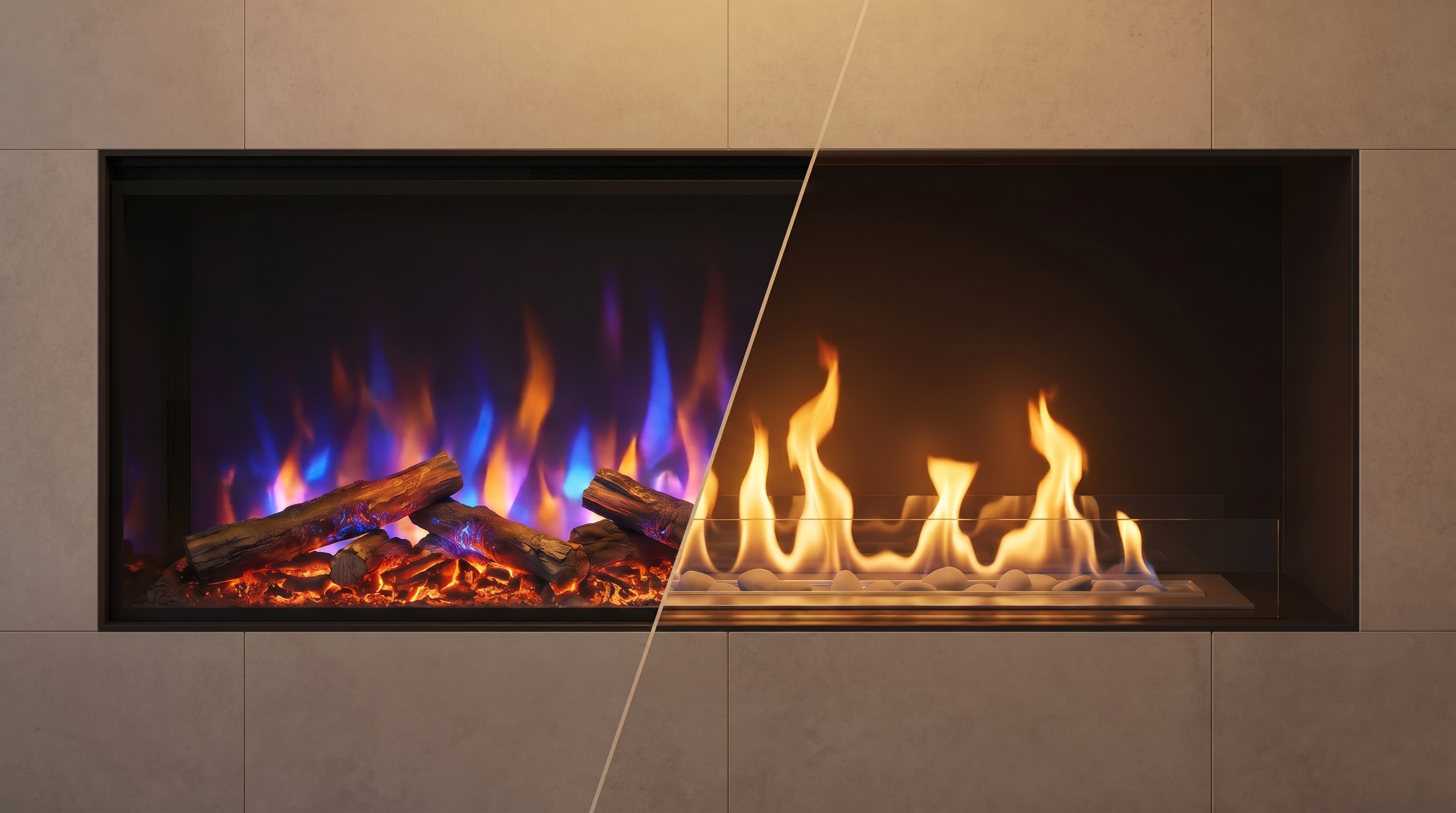 Bioethanol fire or electric fire?