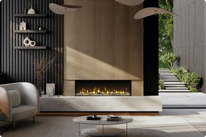 Built-in Electric Fireplace Insert