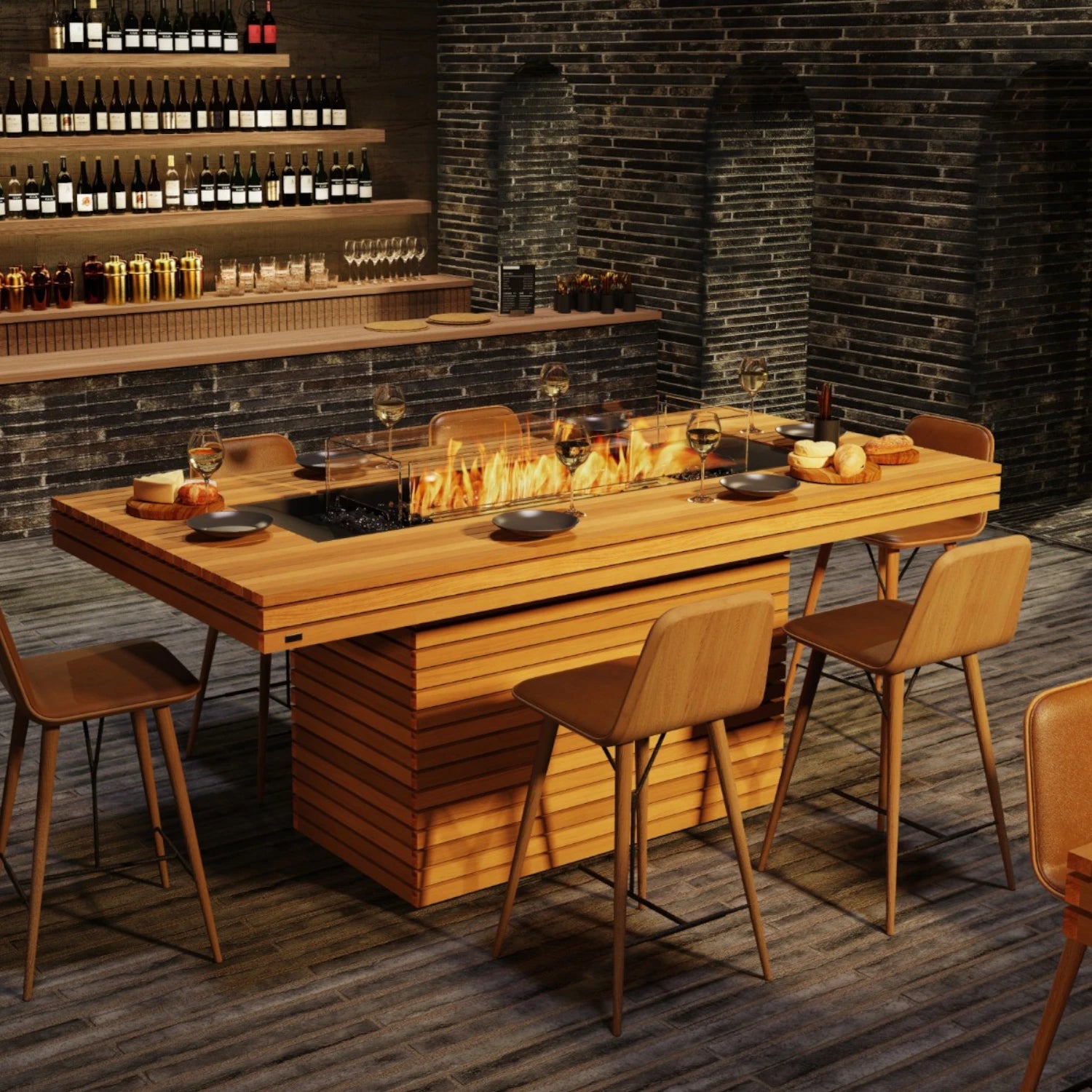 Gin 90 Bar - Teak Bioetanol Eldstad