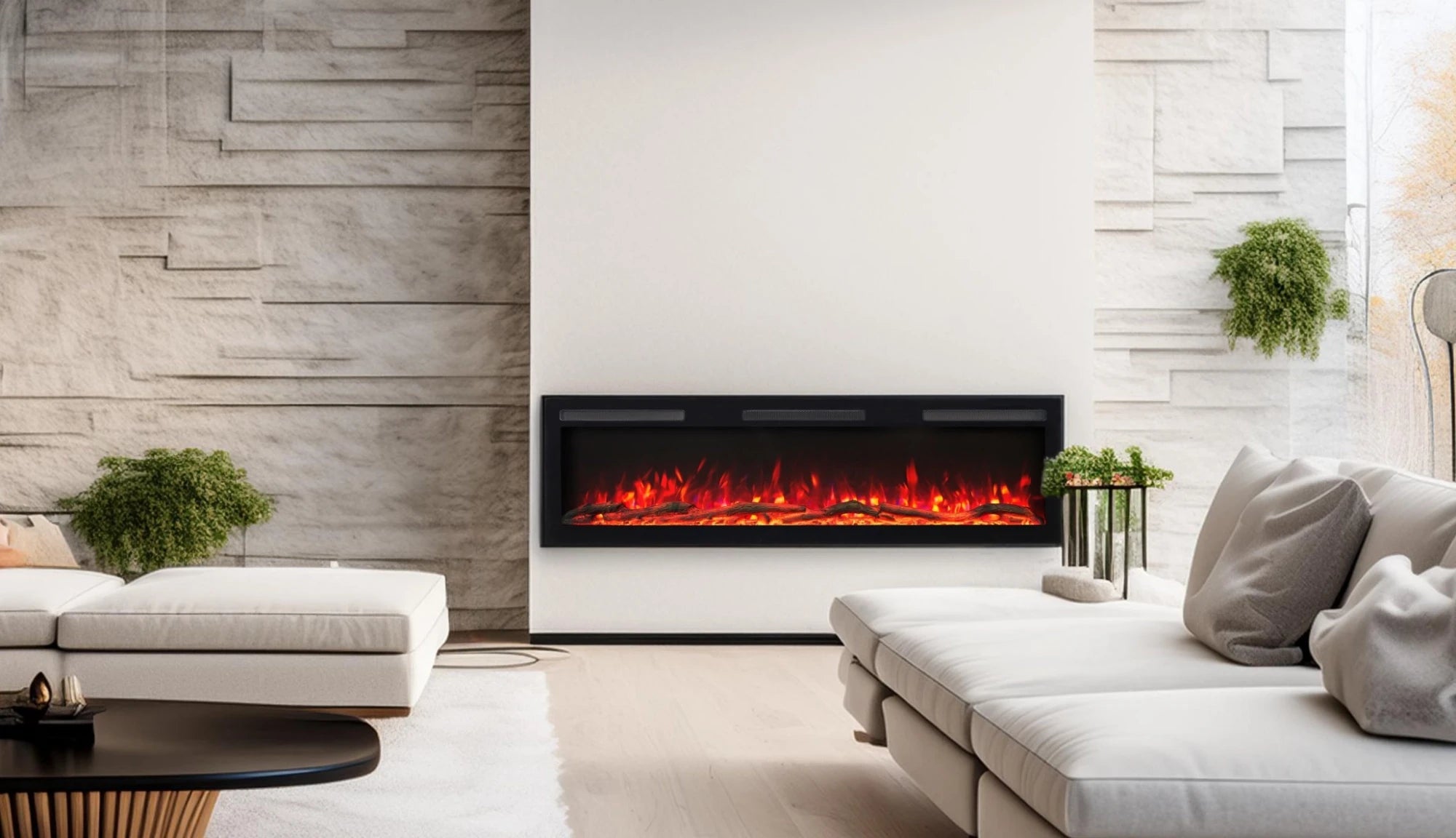 Majestic PRO Wall-Mounted Electric Fireplace 60" (152 cm)
