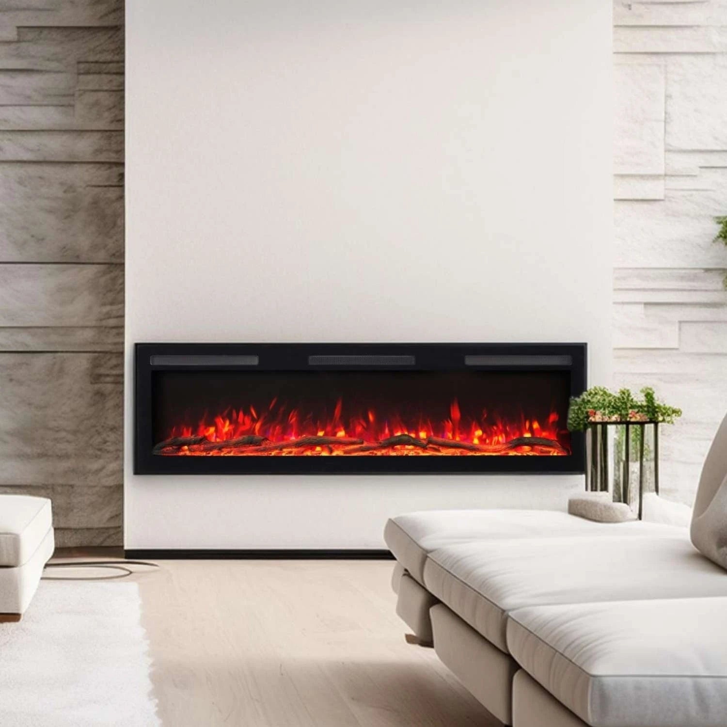 Majestic PRO Wall-Mounted Electric Fireplace 84" (213 cm)