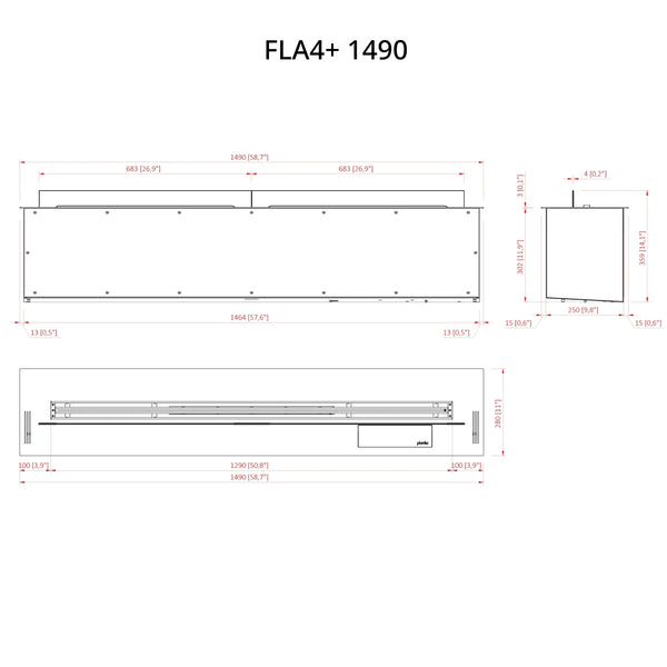 FLA4+ 1490 - Automatisk bioetanolbrännare