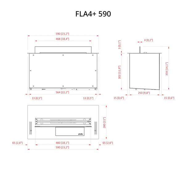FLA4+ 590 - Automatisk bioetanolbrännare