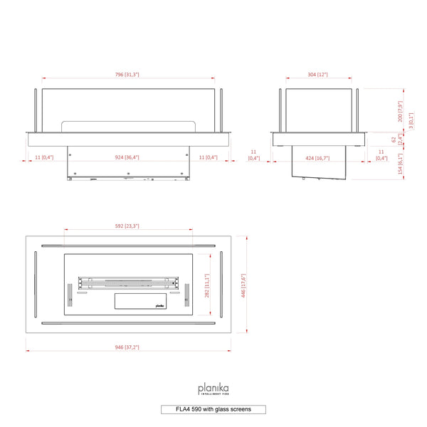 Inbyggnadsram 590 - FLA4/FLA4+