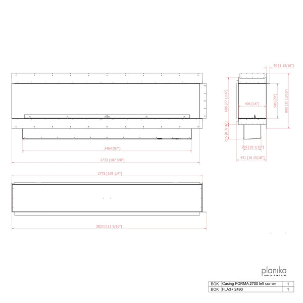Forma 2700 Left Corner