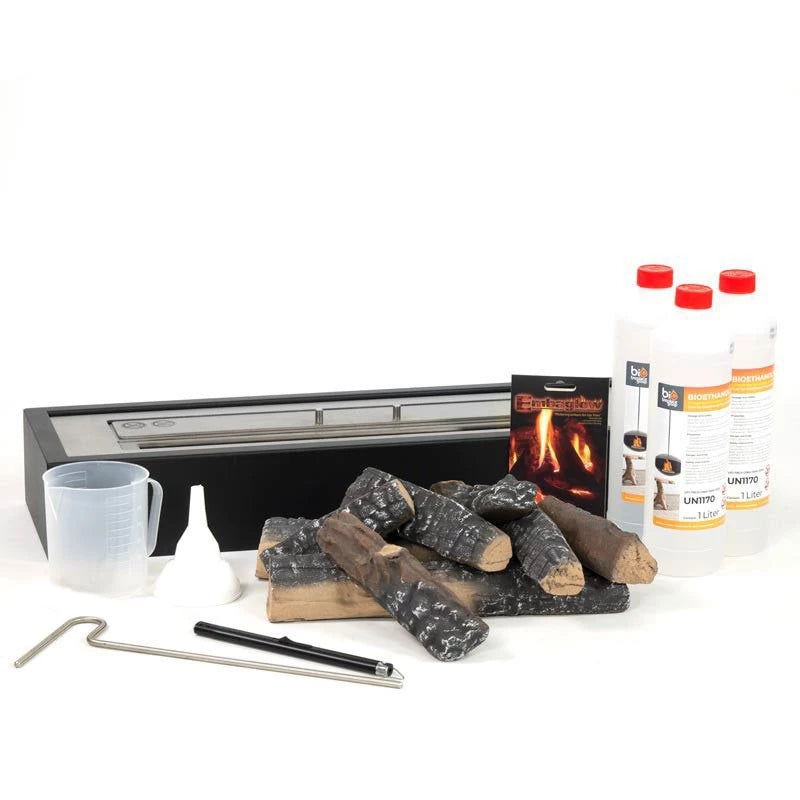 Bioethanol Fireplace Insert Package - 65 cm