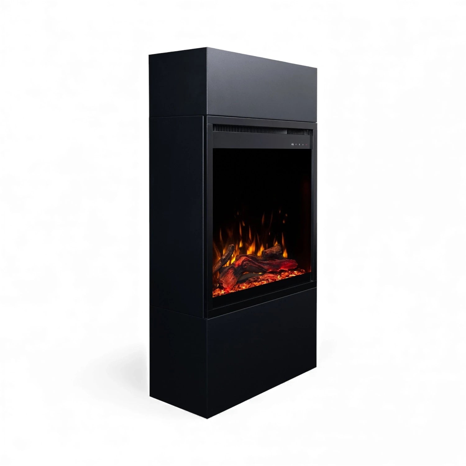 Milos 60 Black - Freestanding Electric Fireplace
