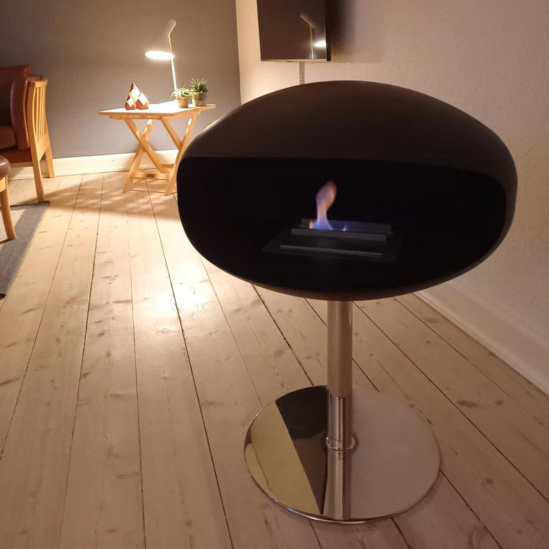 Cocoon Pedestal Matt Svart - Stål