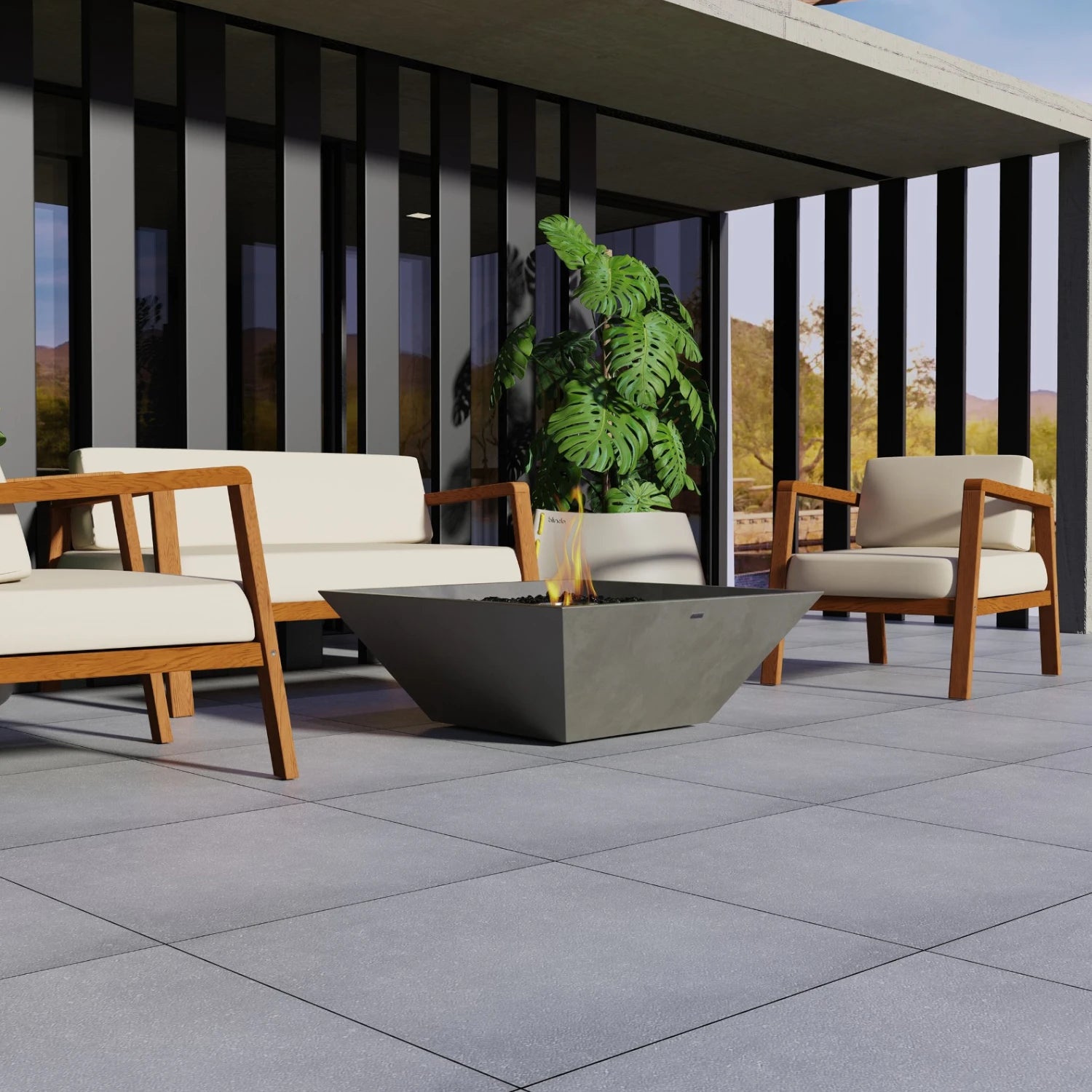 Nova 850 - Natural Outdoor Bioethanol Fireplace