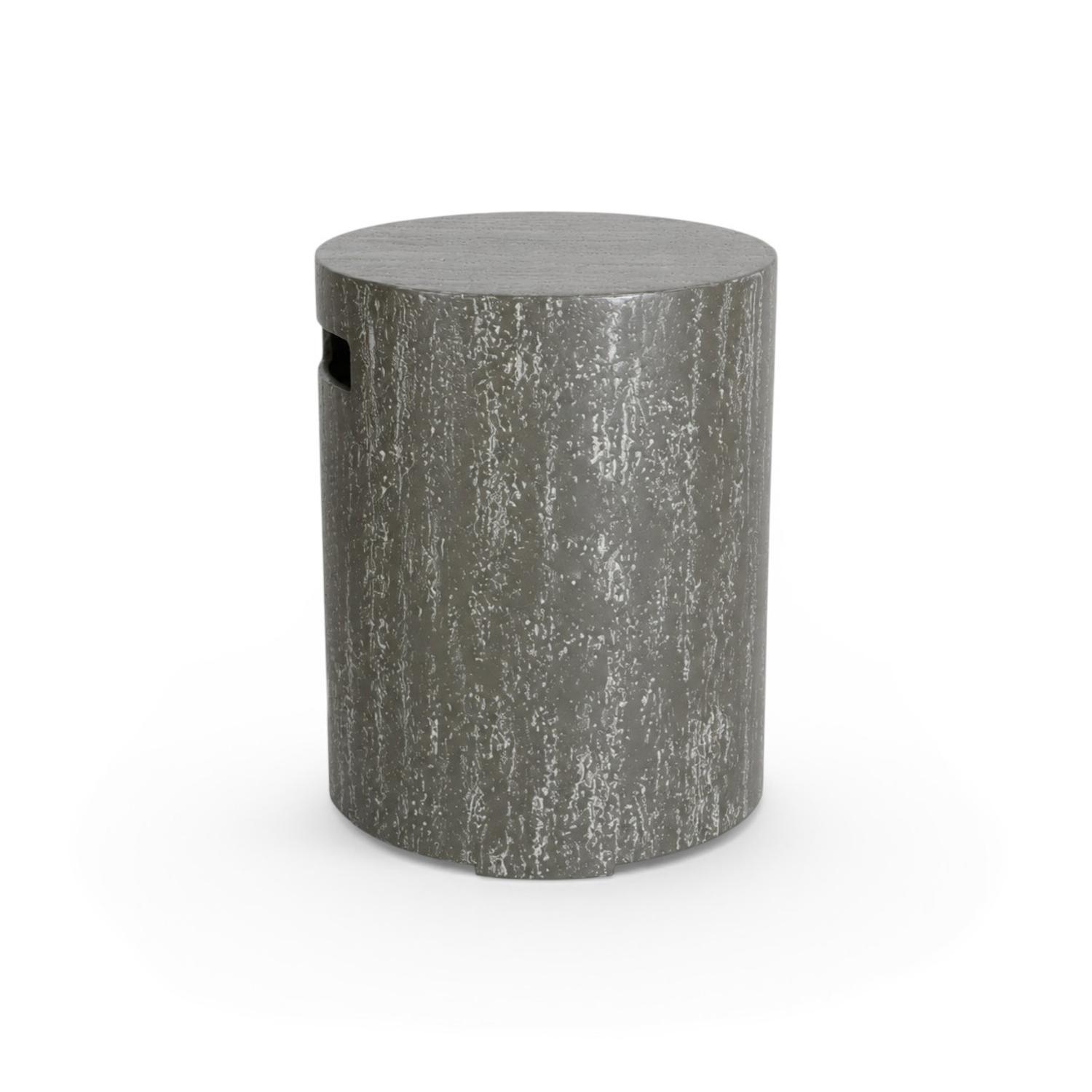 Enclosure Round Dark Travertine – Gasolflasköverdrag