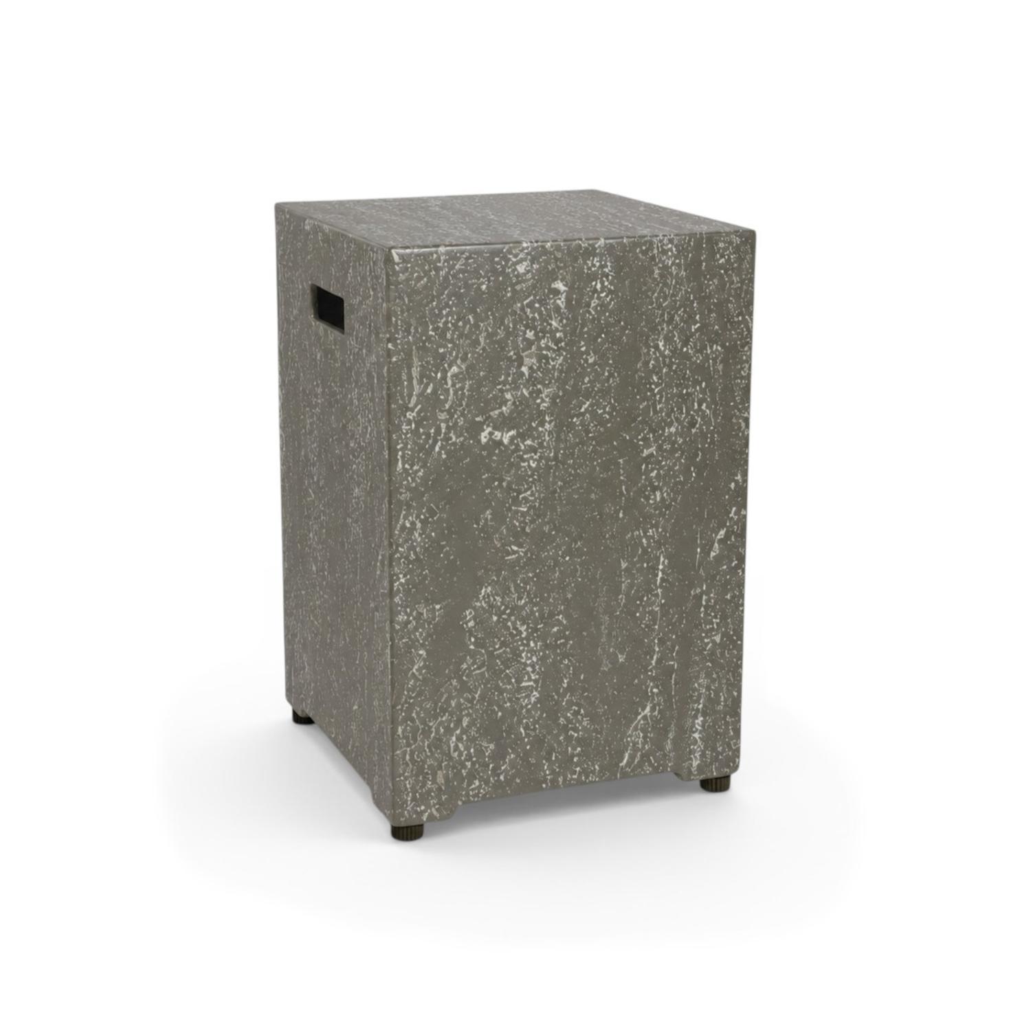 Enclosure Square Dark Travertine – Gasolflaskgömma