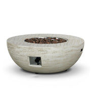 Estate Bowl 92 Travertine – Rund gaseldad eldbord