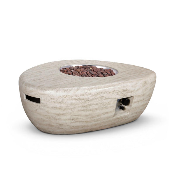 Estate Organic 107 Travertine – Organisk gaseldstad i bordform
