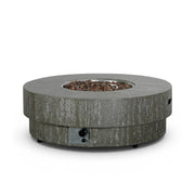 Estate Round 105 Dark Travertine – Rund gaseldad eldstadsbord