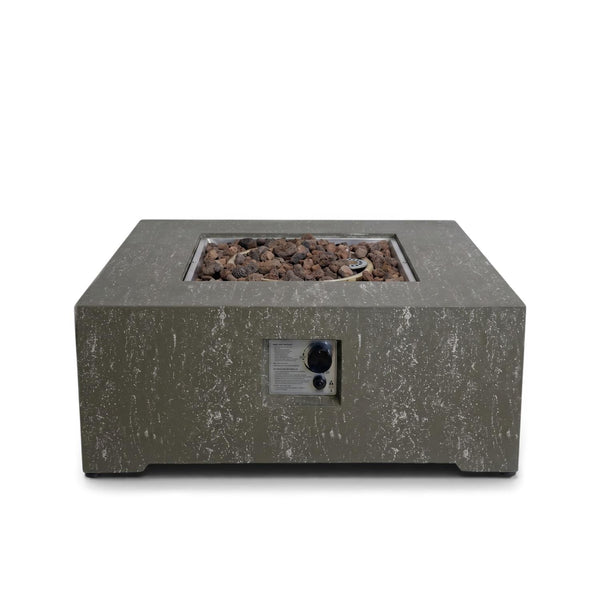 Estate Square 88 Dark Travertine – Fyrbordsbord i kvadratisk gas
