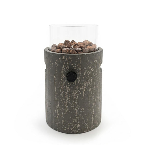 Lumi Stone Dark Travertine – Bordsplacerad gaseldstad