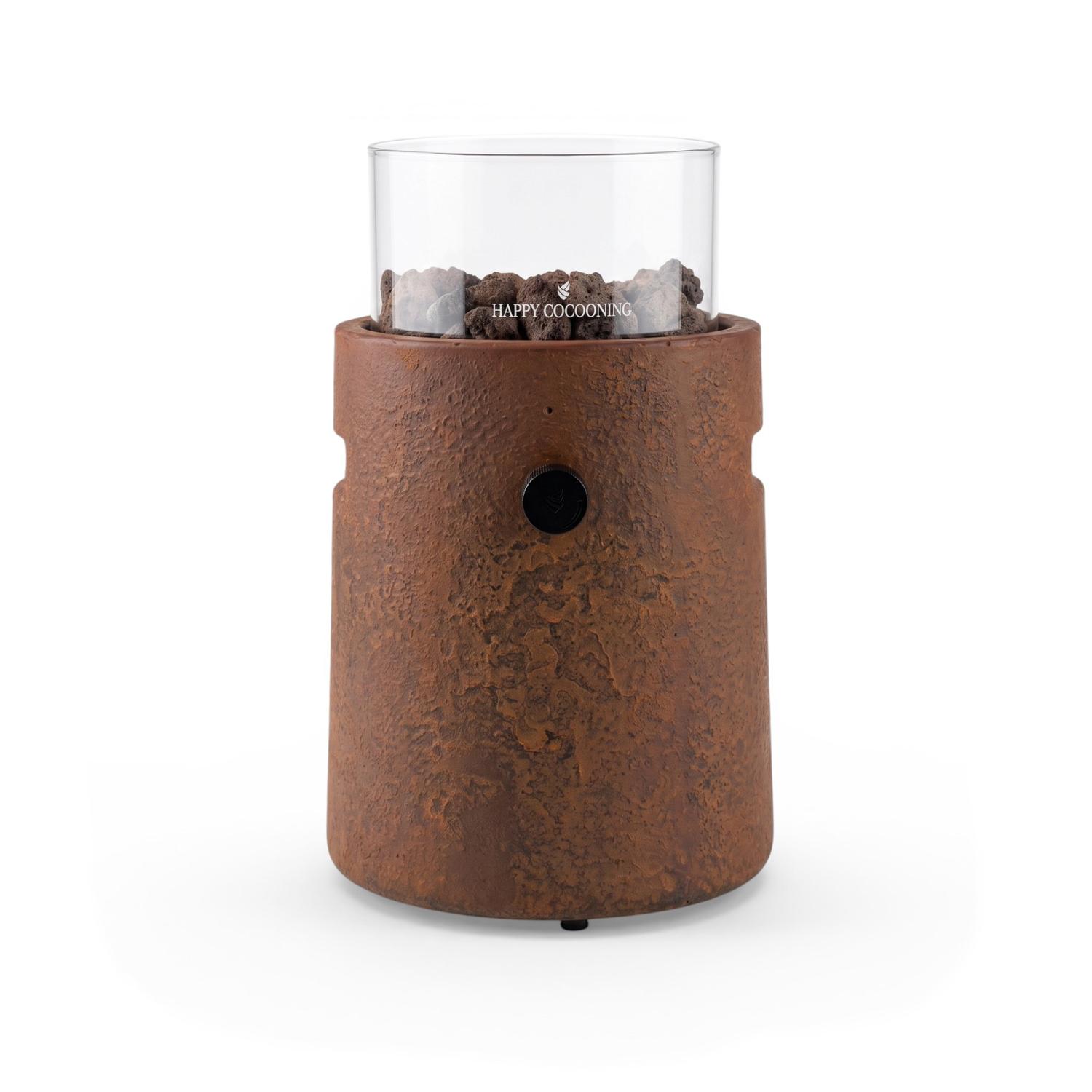 Lumi Cone Brown – Bordsplacerad gaseldstad