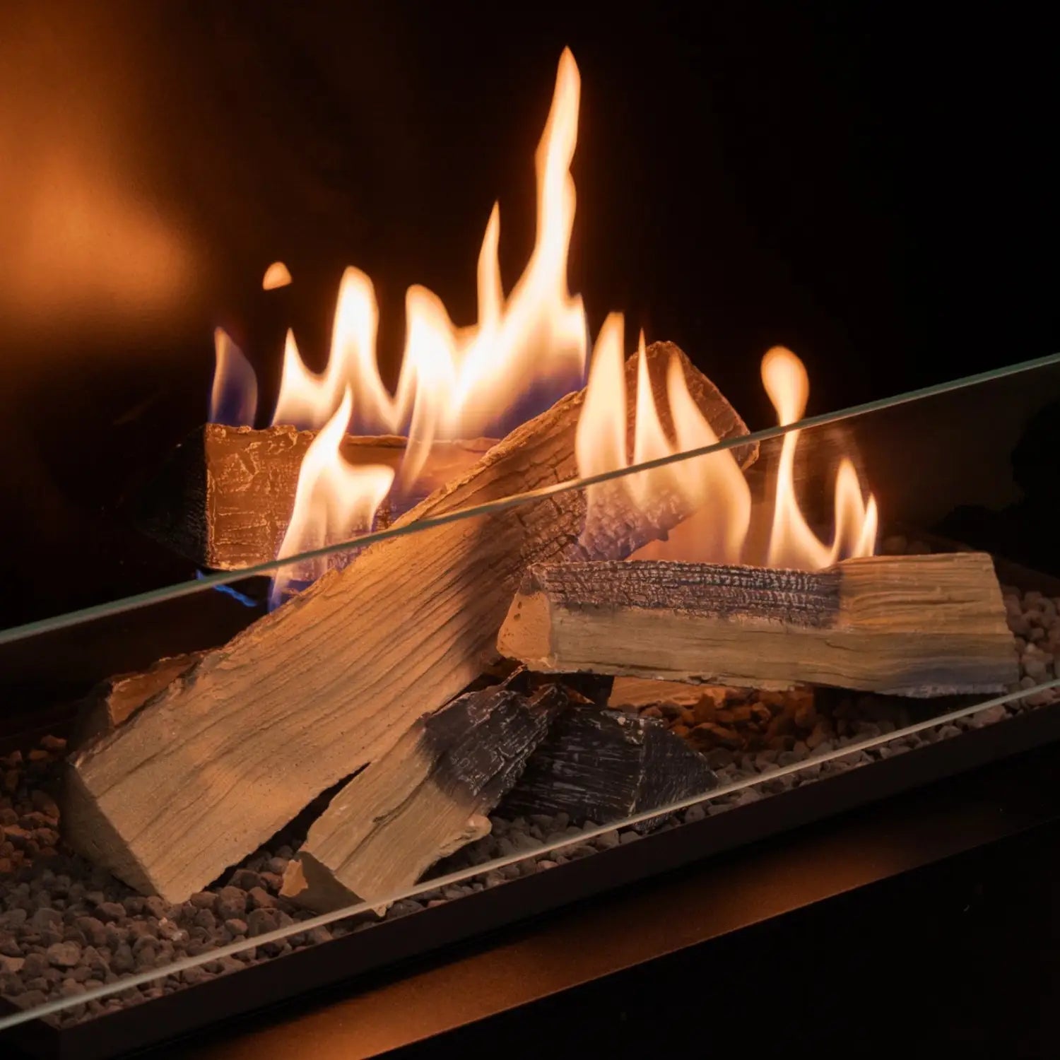 Flogs Box 800 Right Corner (Flue Connection) - Bioethanol Fireplace