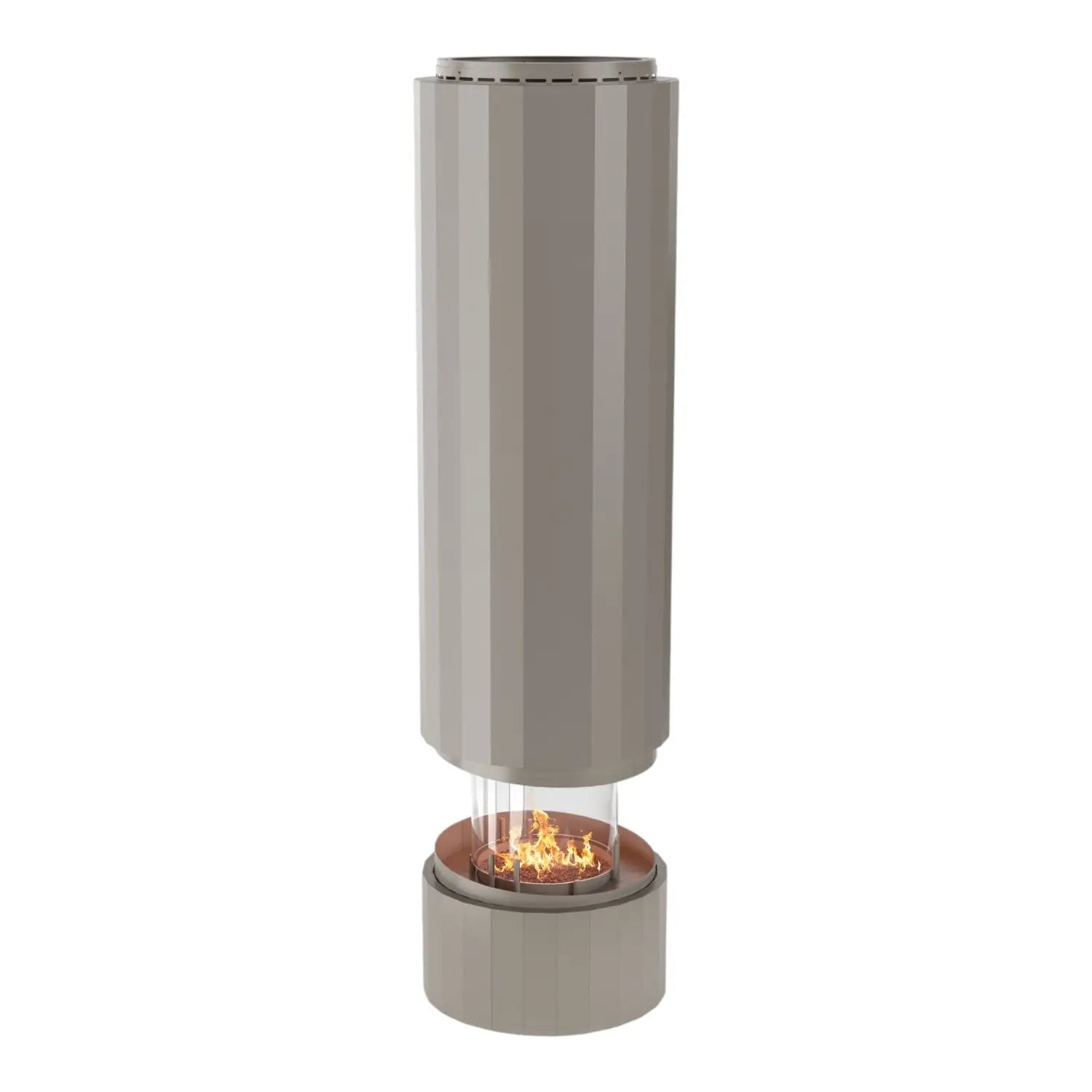 Pillar – Hängande bioetanolkamin – Silk Grey