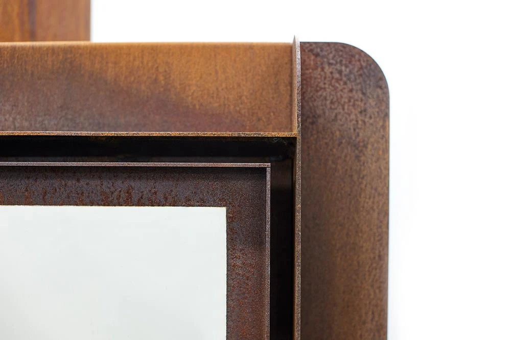 RB73 Fennek 50 outdoor garden fireplace in corten steel