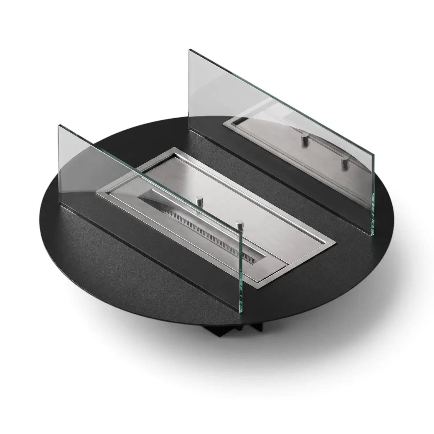 Bioethanol Burner Assembly 497 - Outdoor burner with glass and profile