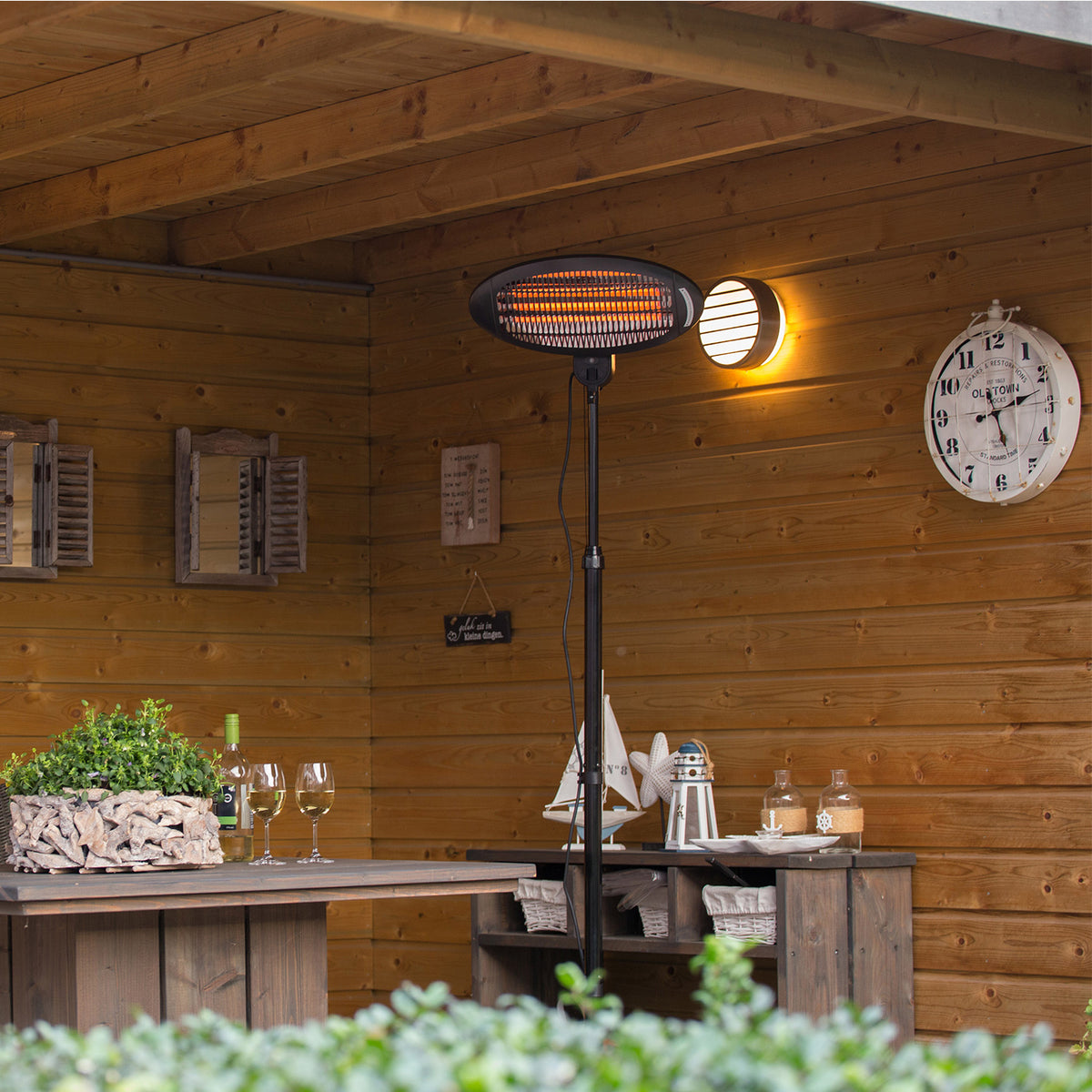 Elektra fristående terrassvärmare 2000 watt