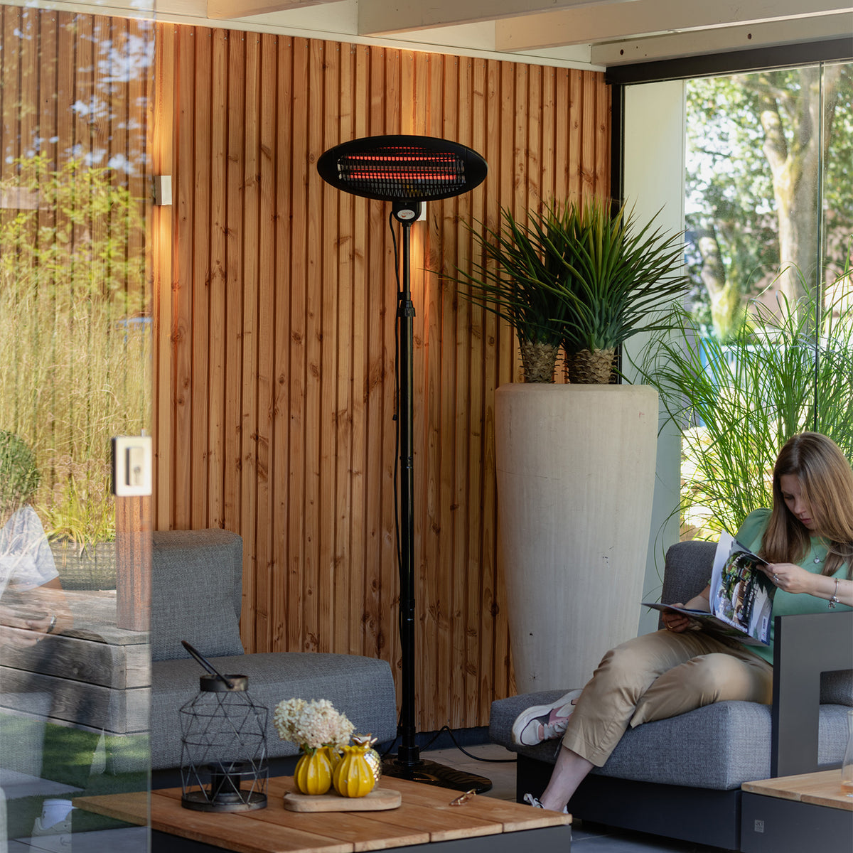 Elektra fristående terrassvärmare 2000 watt