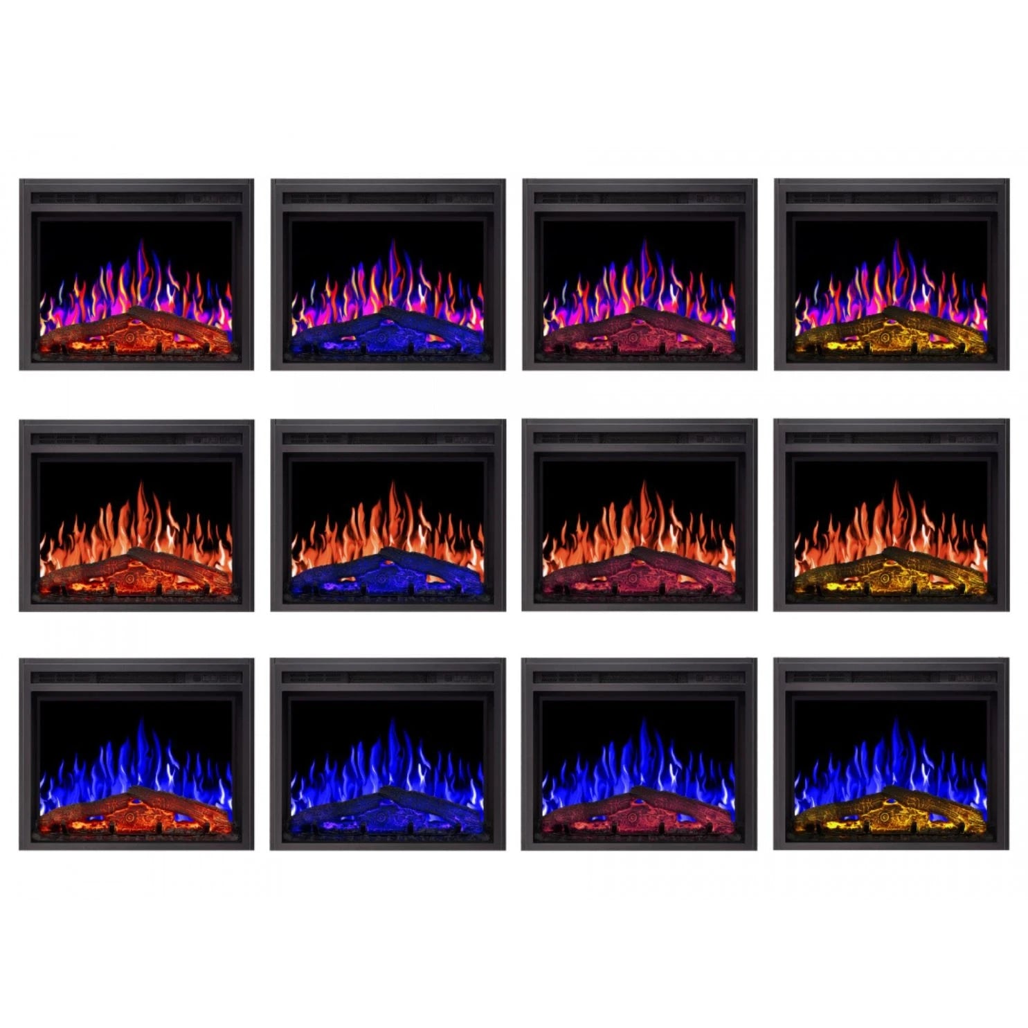 AF24 Electric Fireplace Insert - Multicolour