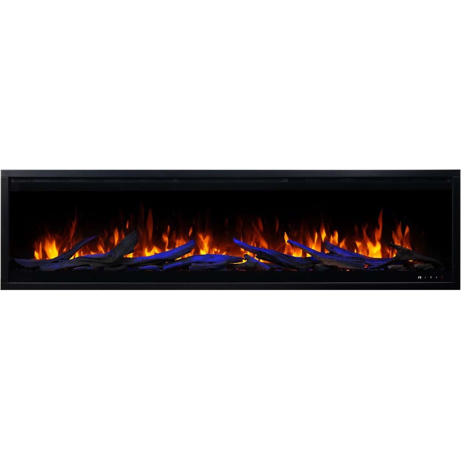 Royal Pro Wall-Mounted Electric Fireplace - Black - 180 cm