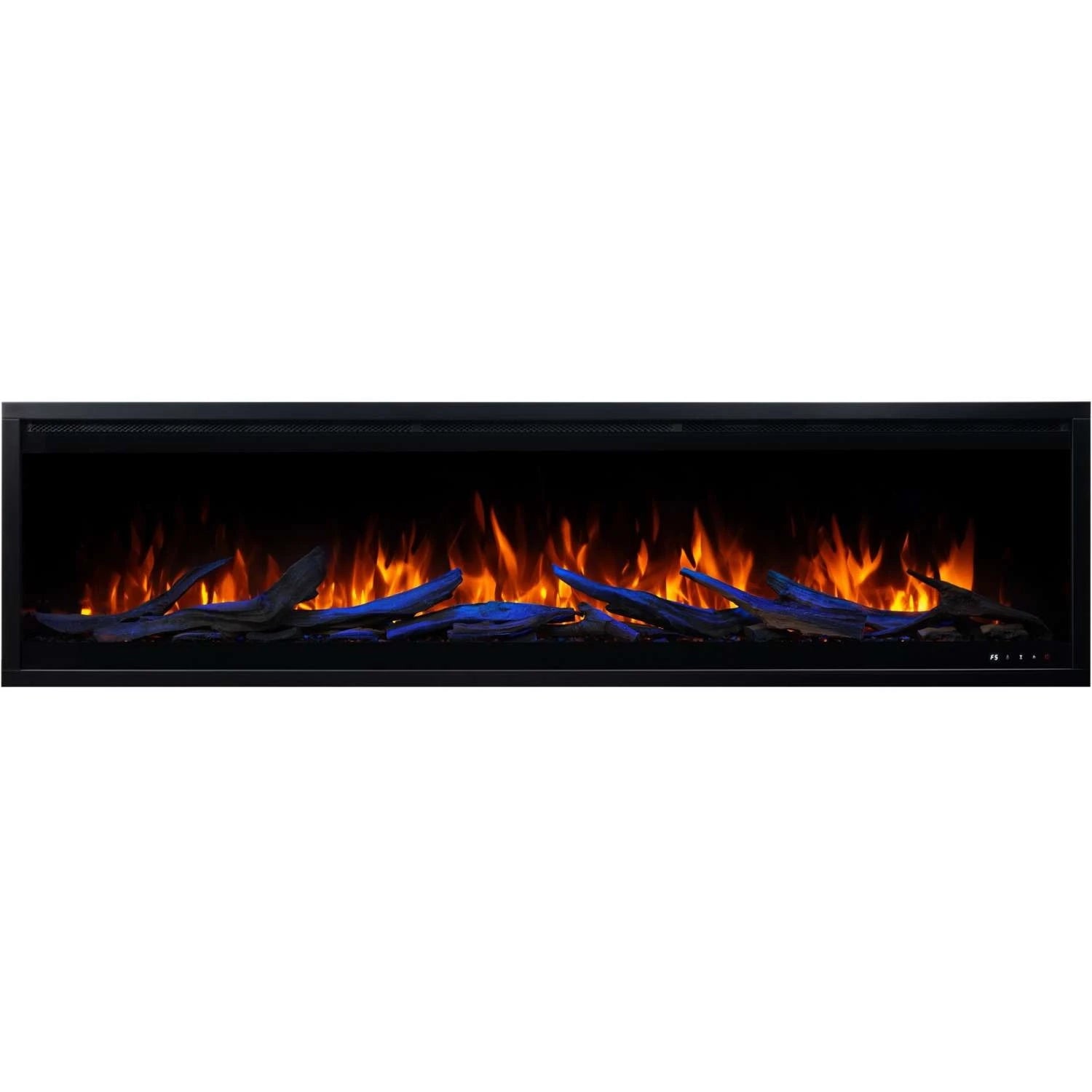 Royal Pro Wall-Mounted Electric Fireplace - Black - 180 cm