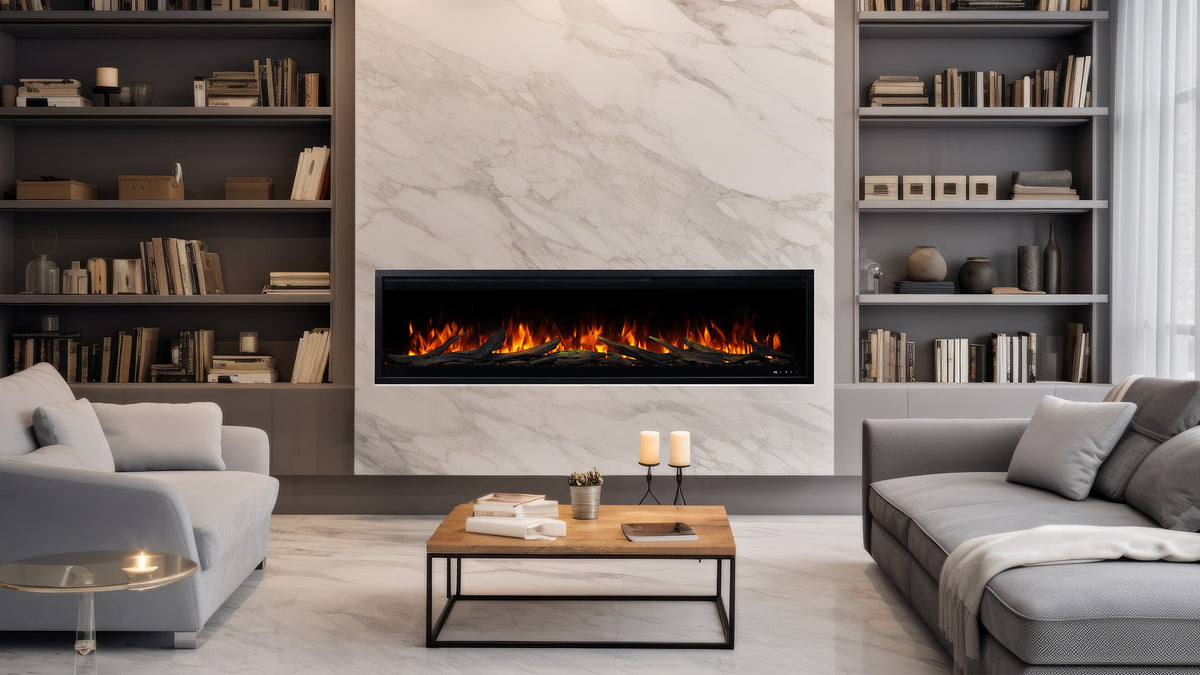 Royal 3D - 100 cm Built-in electric fireplace