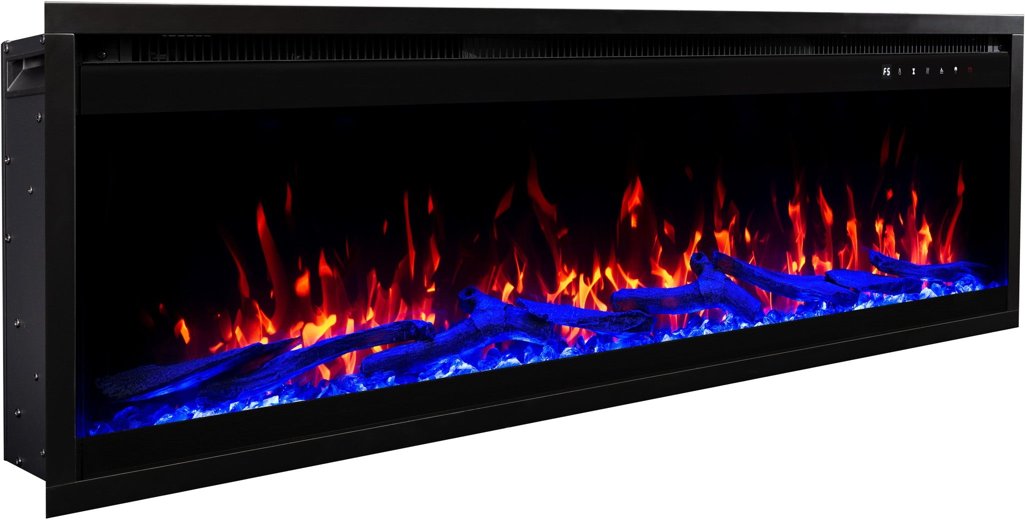 Royal Pro Väggmonterad Elkamin – Svart – 180 cm
