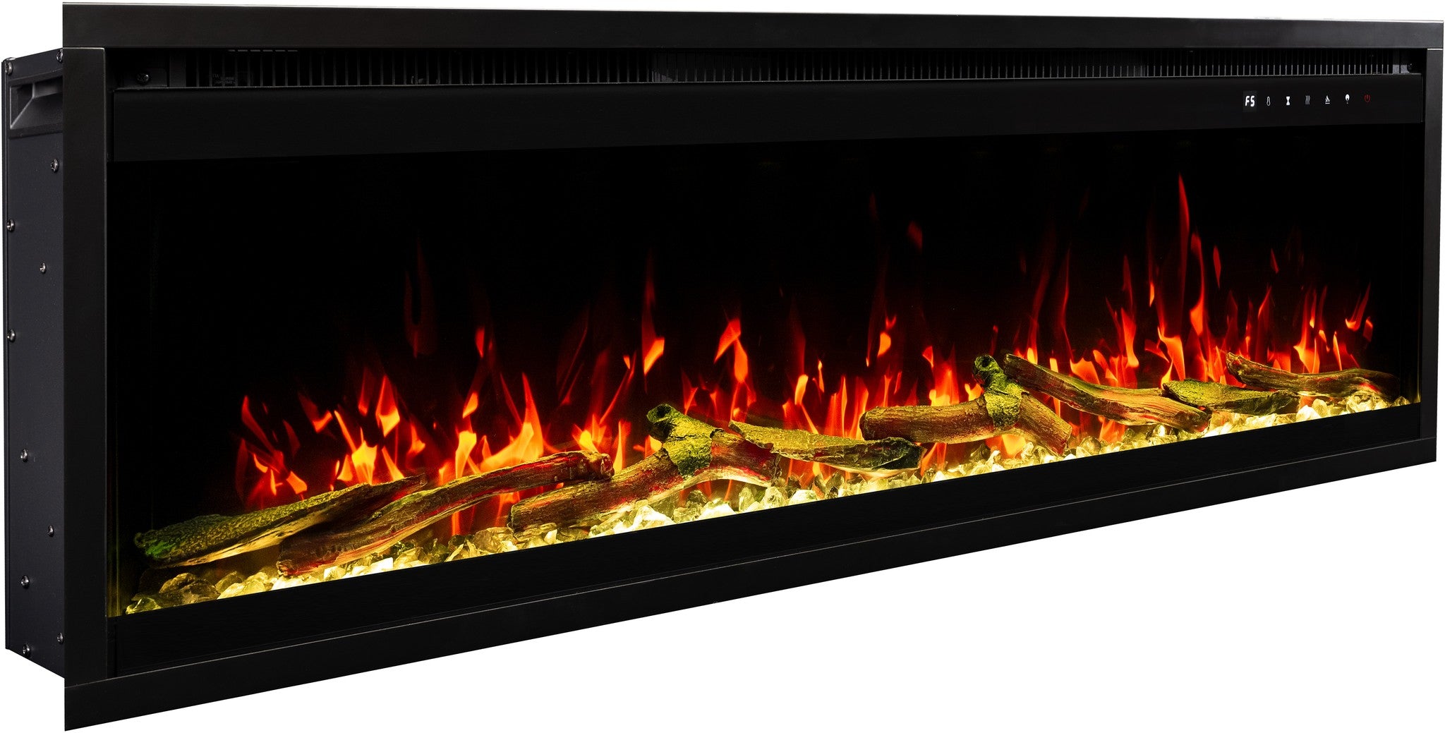 Royal Pro Väggmonterad Elkamin – Svart – 180 cm