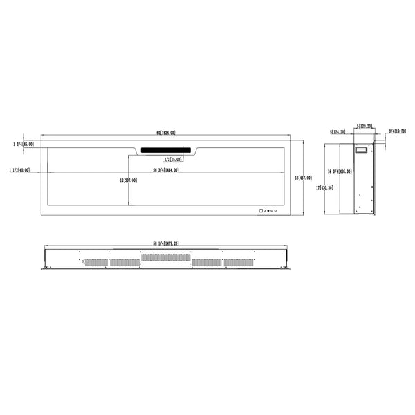 Aflamo Elite 153 cm Elektrisk Kamin