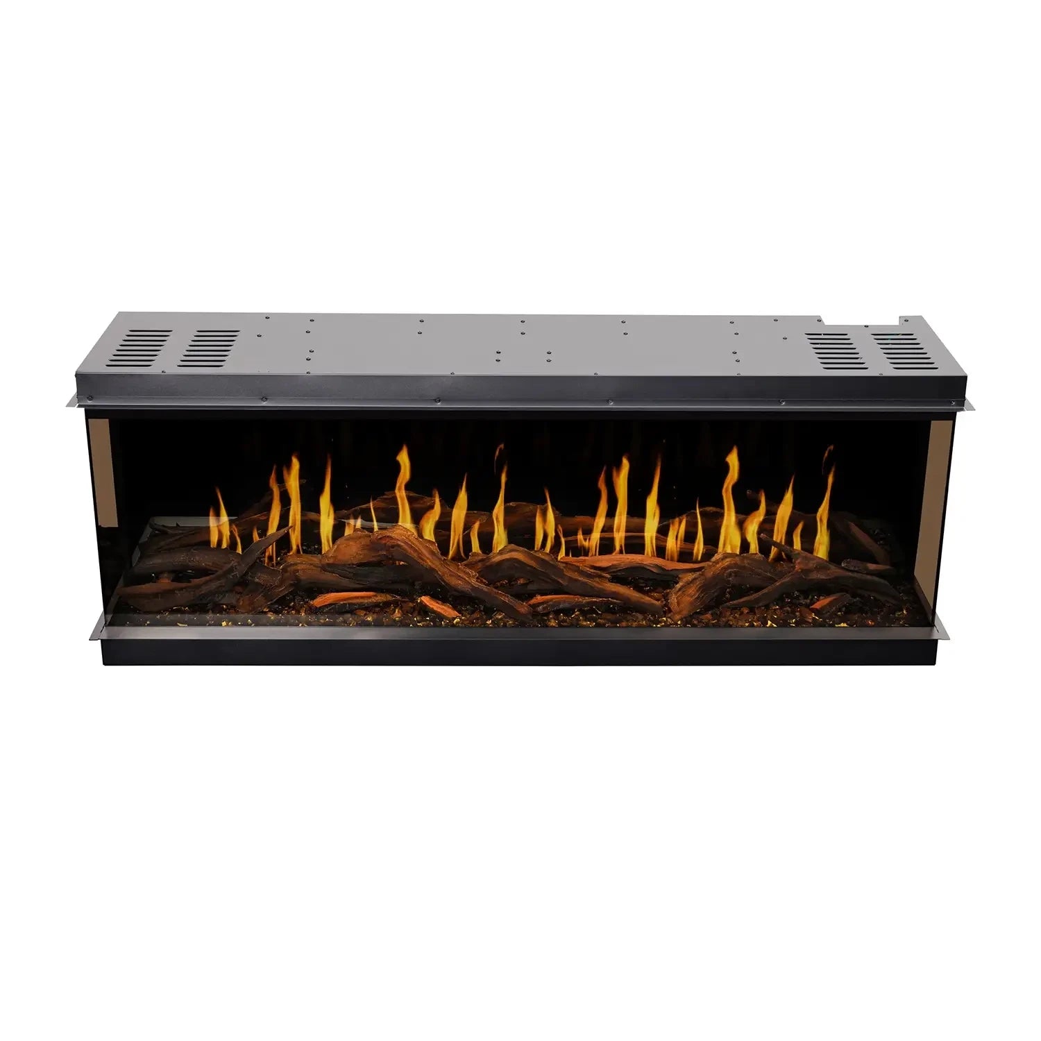 Gold 132 cm - Built-In Electric Fireplace