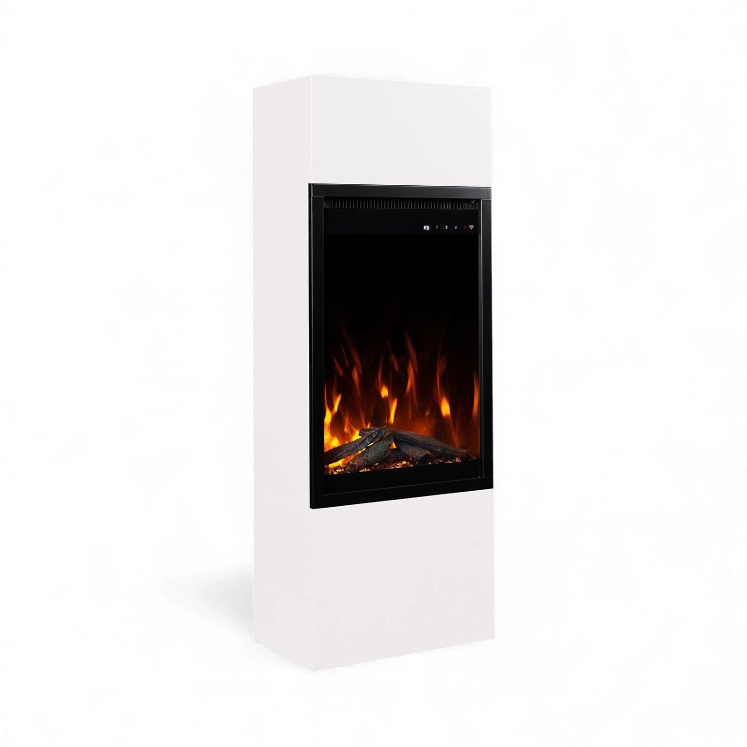 Milos 40 White – Freestanding Electric Fireplace