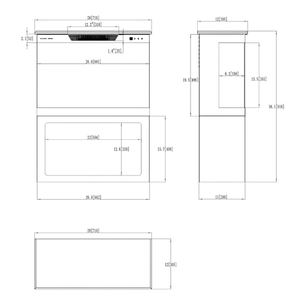 Aflamo Tower + Stativ 71 cm Elkamin