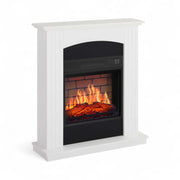 Collins AF18B Elektrisk Eldstad – Vit Mantel med 18" Insats