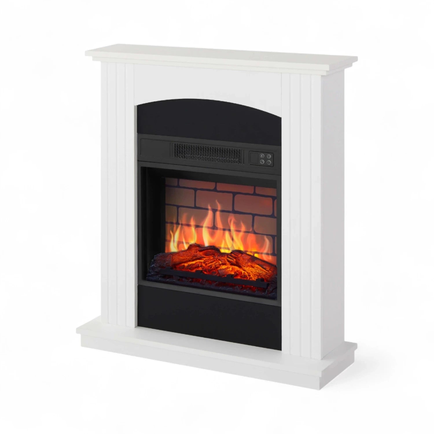 Collins AF18B Elektrisk Eldstad – Vit Mantel med 18" Insats