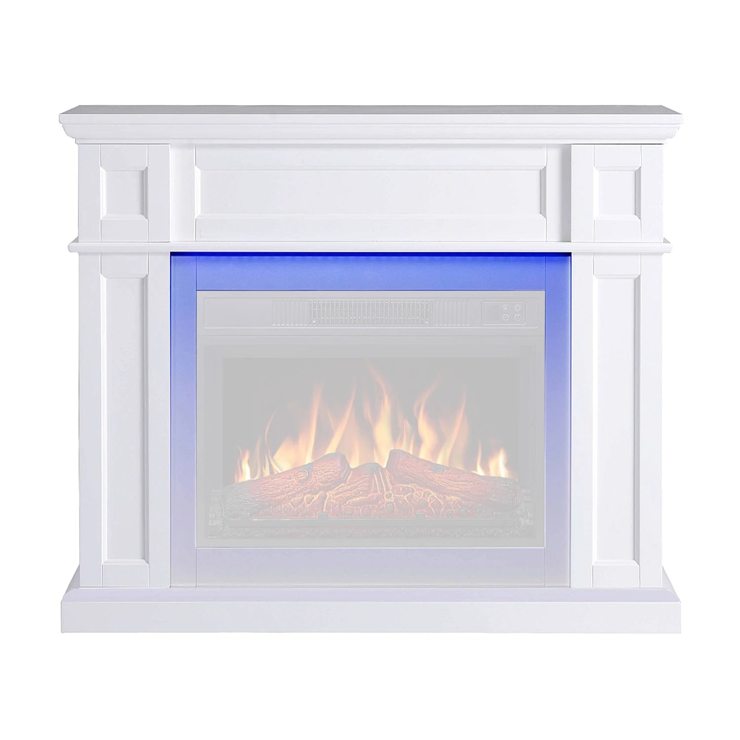 Buy Linz White Mantel Frame – With Mood LED Lighting | ArtiFlame