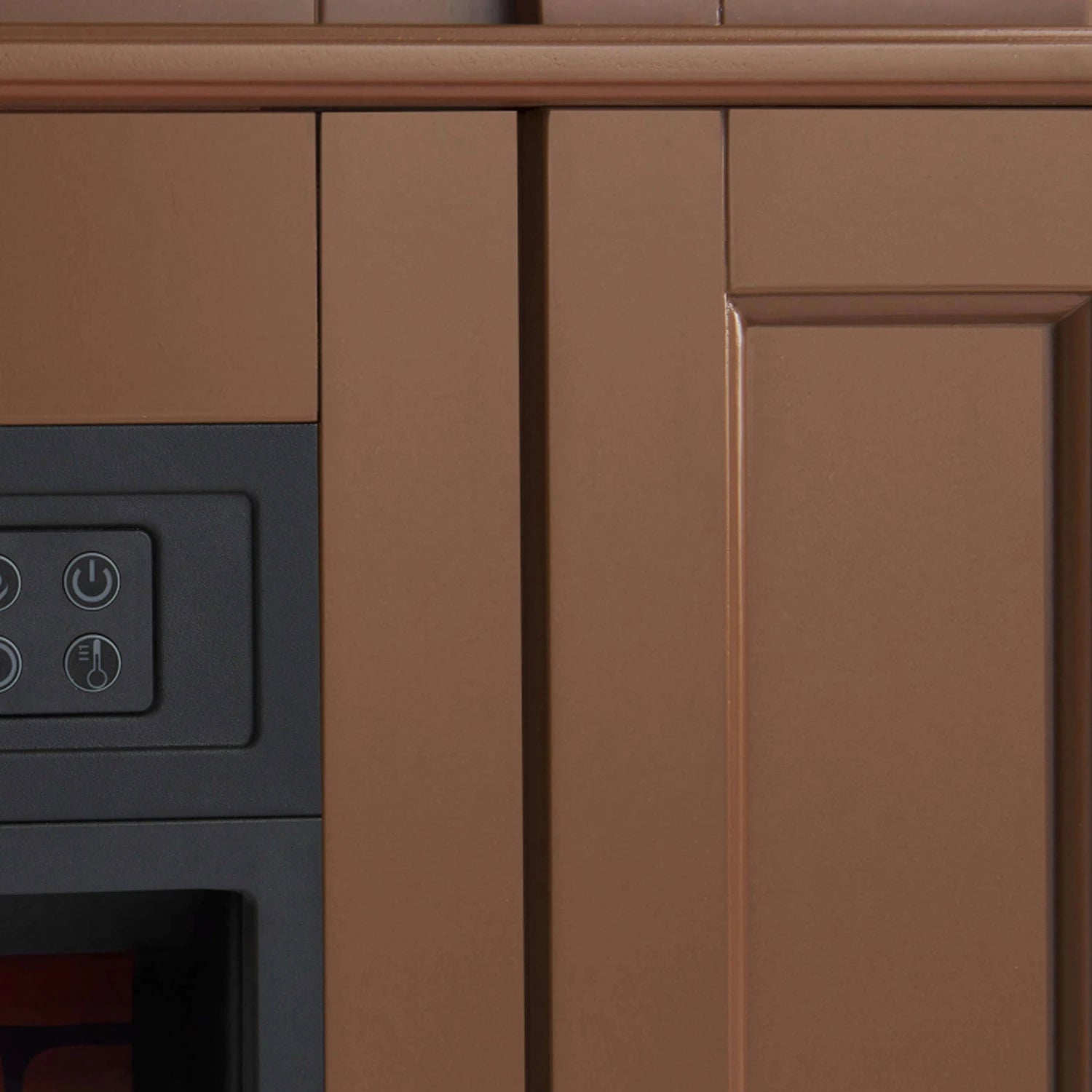 Linz Universal 2-in-1 Mantel Frame - Brown (Frame Only)