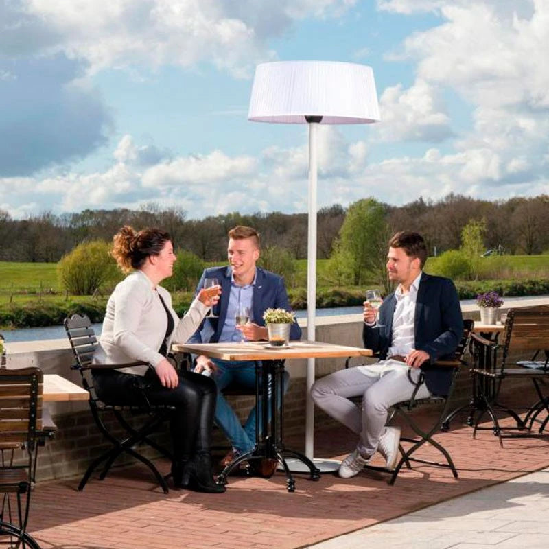 Artix stående vit 2100 watt terrassvärmare