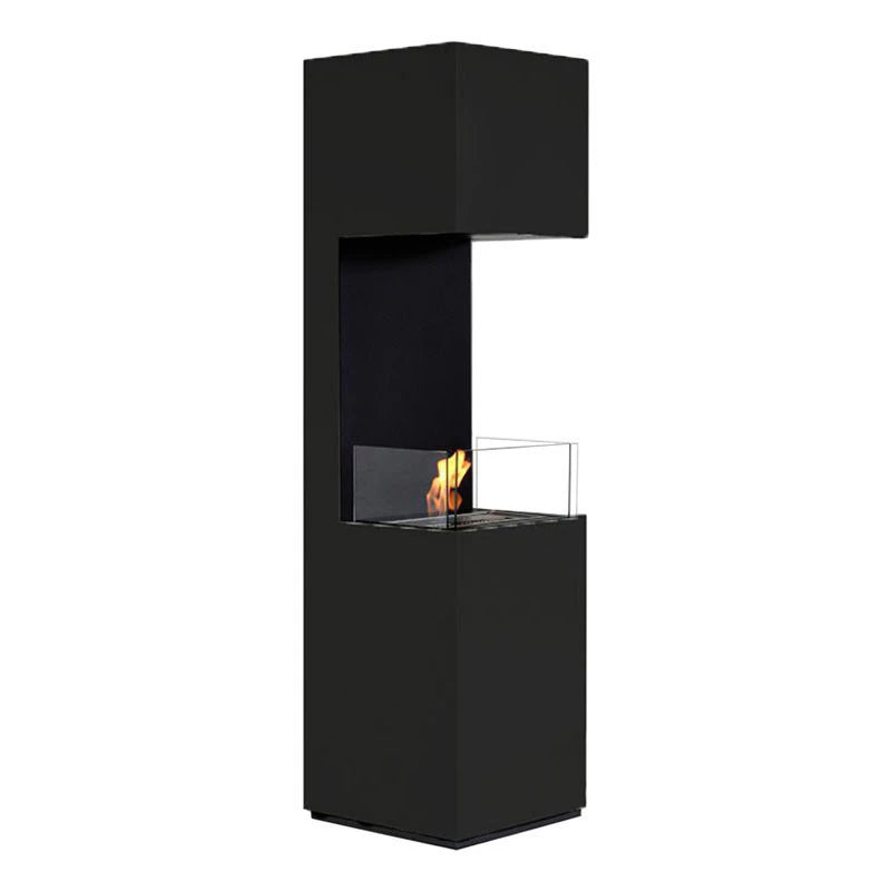 Open 3-Sided Bio Fireplace - Black
