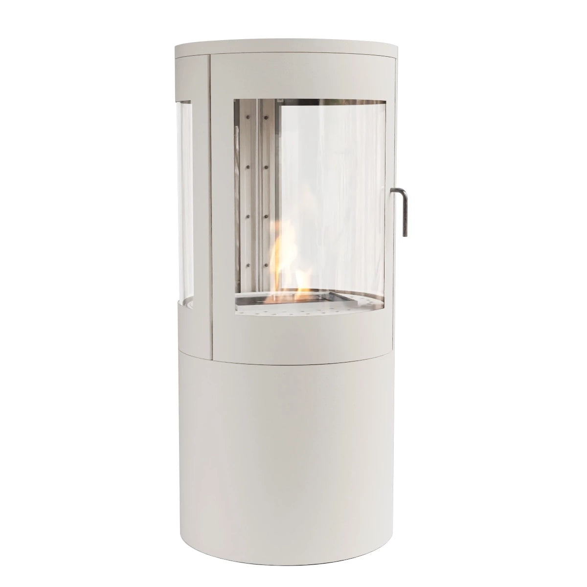 Columbus White - Bioethanol Stove with 360 view