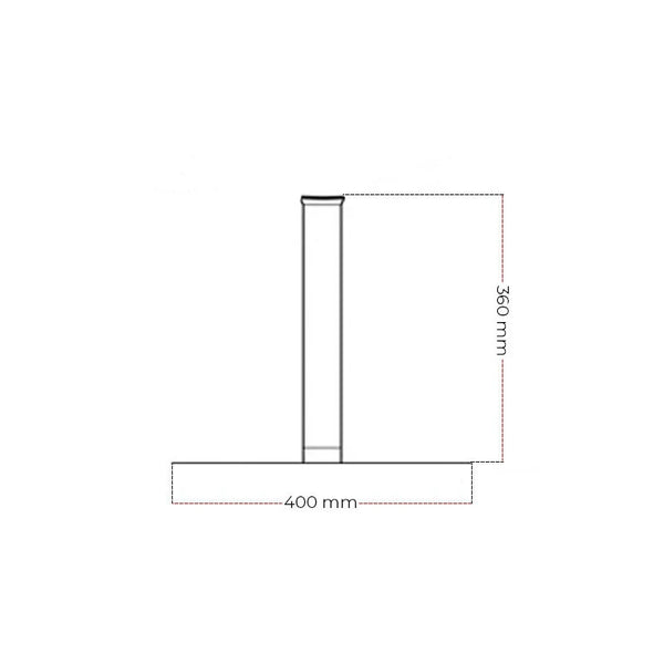 Svart Cocoon Pedestal fot